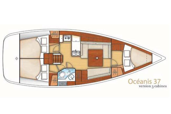 Oceanis 37 layout